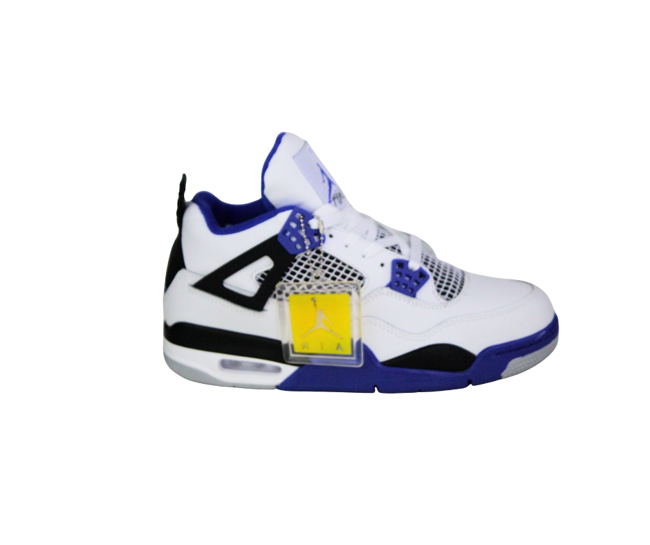 Air Jordan 4 Retro Blanco Azul - Zapatillas Basketball
