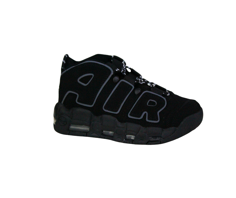 Nike Air More Uptempo Triple Black - Zapatillas Basketball