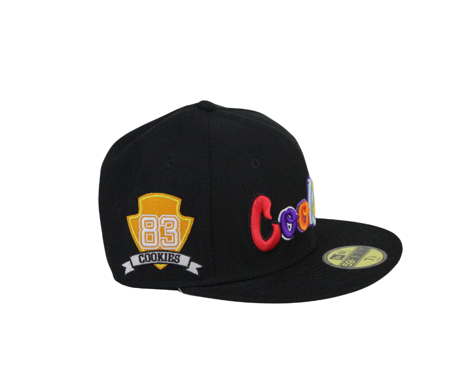 Gorra New Era Cookies 83 Negra con Logo Colorido
