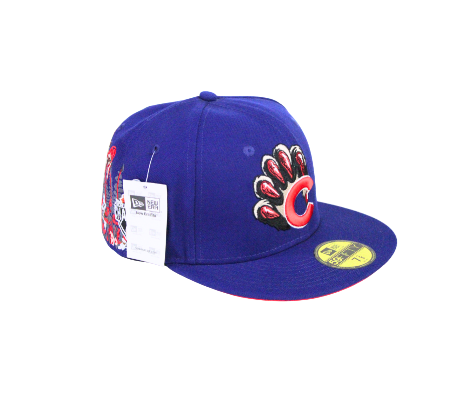 Gorra New Era Chicago Cubs Azul con Diseño de Pavo Real
