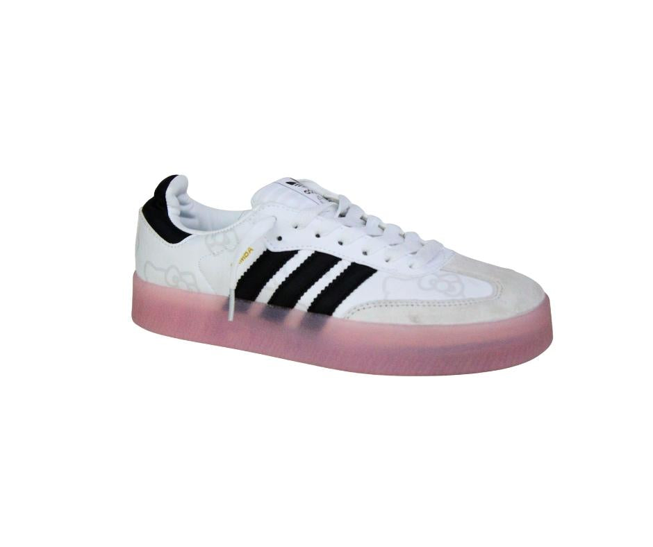 Adidas Samba Blanco Negro Rosa