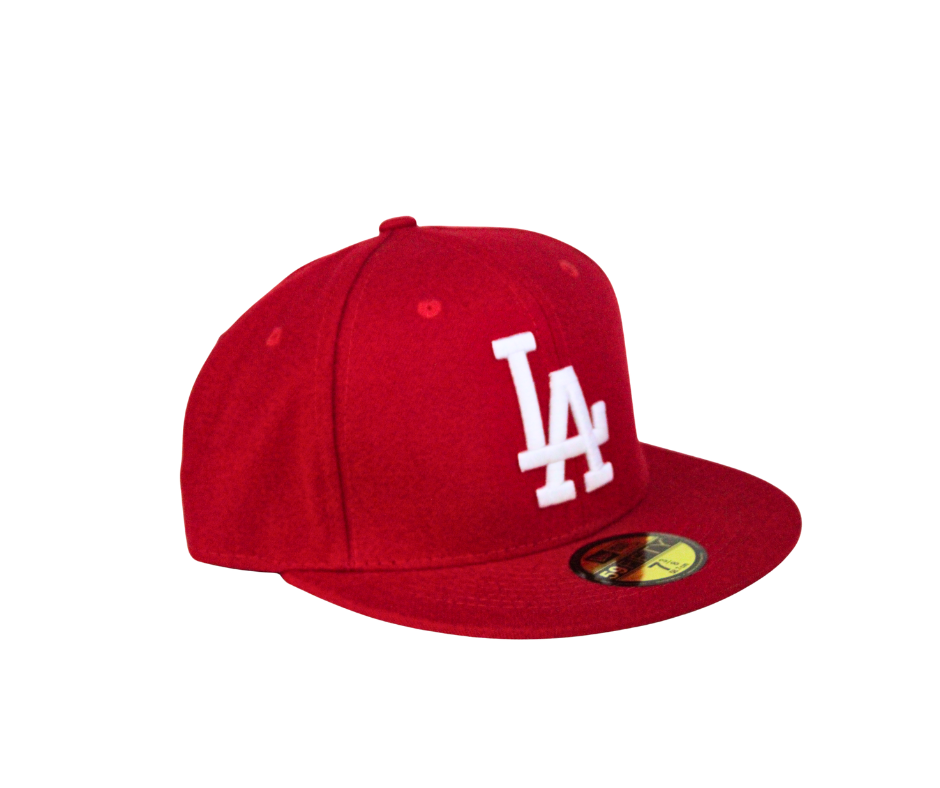 Gorra New Era LA Dodgers Roja con Logo Blanco Clásico