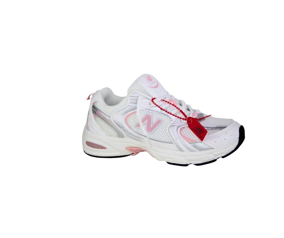 New Balance Blanco Rosa Rojo - Zapatillas Running Chunky