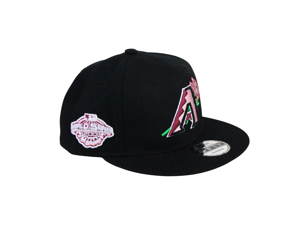 Gorra New Era Arizona Diamondbacks Negra con Detalles Rosas